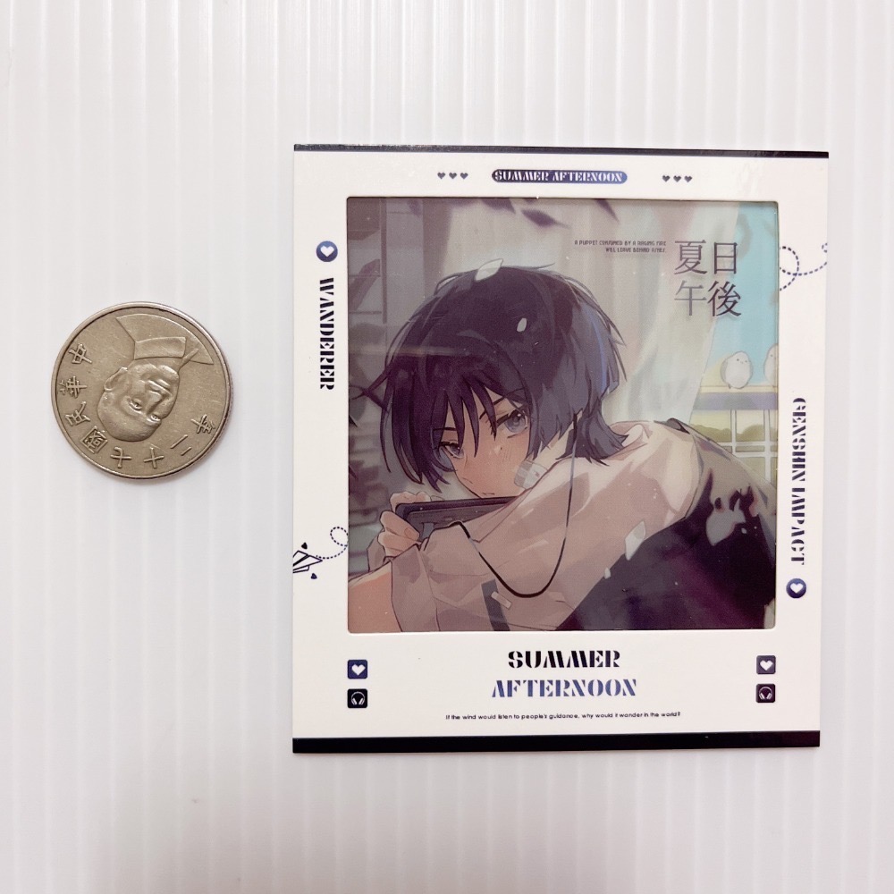 現貨🎐風精靈🎐原神同人｜流浪者 散兵 拍立得 明信片 紙夾相卡 色紙 花札牌 小立牌 徽章 原神周邊 原神週邊-規格圖1