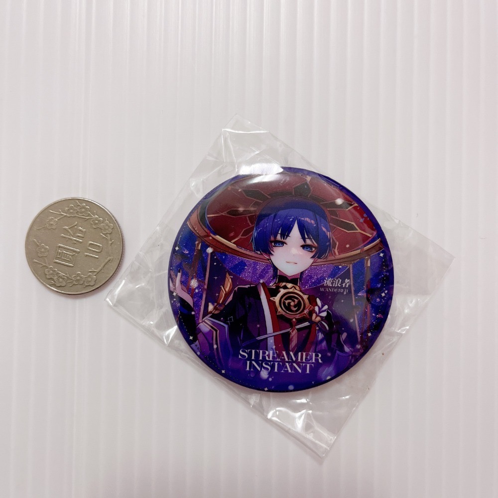 現貨🎐風精靈🎐原神同人｜流浪者 散兵 拍立得 明信片 紙夾相卡 色紙 花札牌 小立牌 徽章 原神周邊 原神週邊-規格圖1