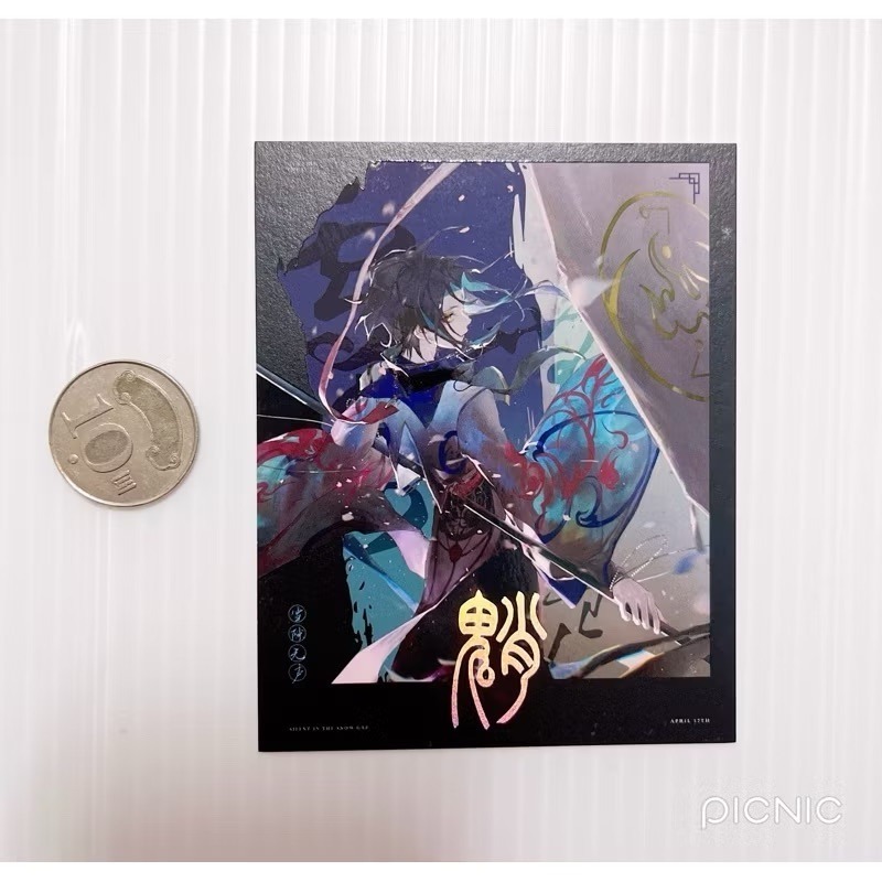 現貨🎐風精靈🎐原神同人｜魈 璃月 拍立得 明信片 紙夾相卡 色紙 花札牌 徽章 吊飾 原神周邊 原神週邊-規格圖1