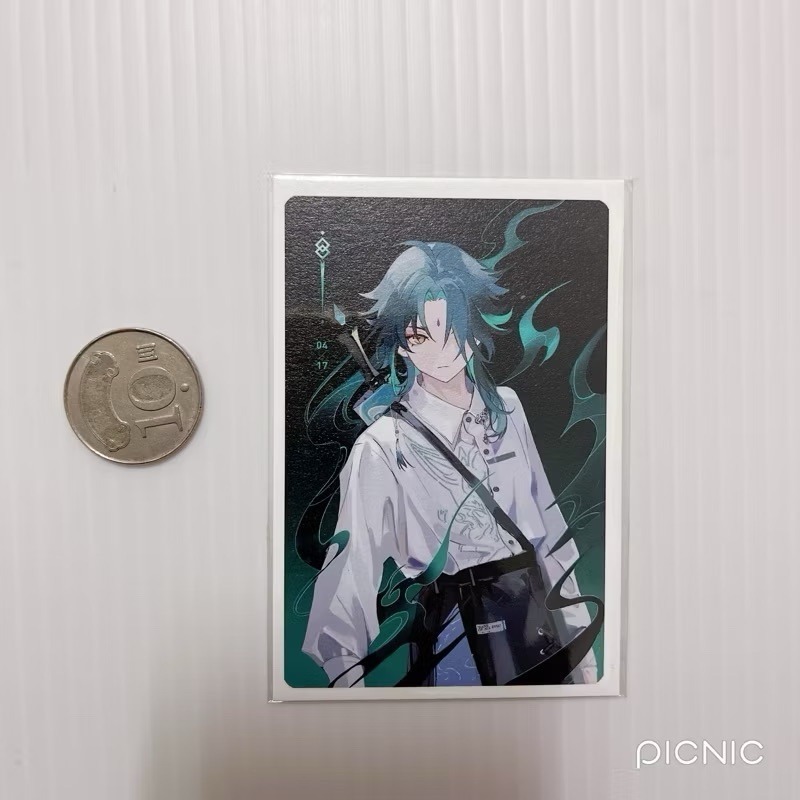 現貨🎐風精靈🎐原神同人｜魈 璃月 拍立得 明信片 紙夾相卡 色紙 花札牌 徽章 吊飾 原神周邊 原神週邊-規格圖1