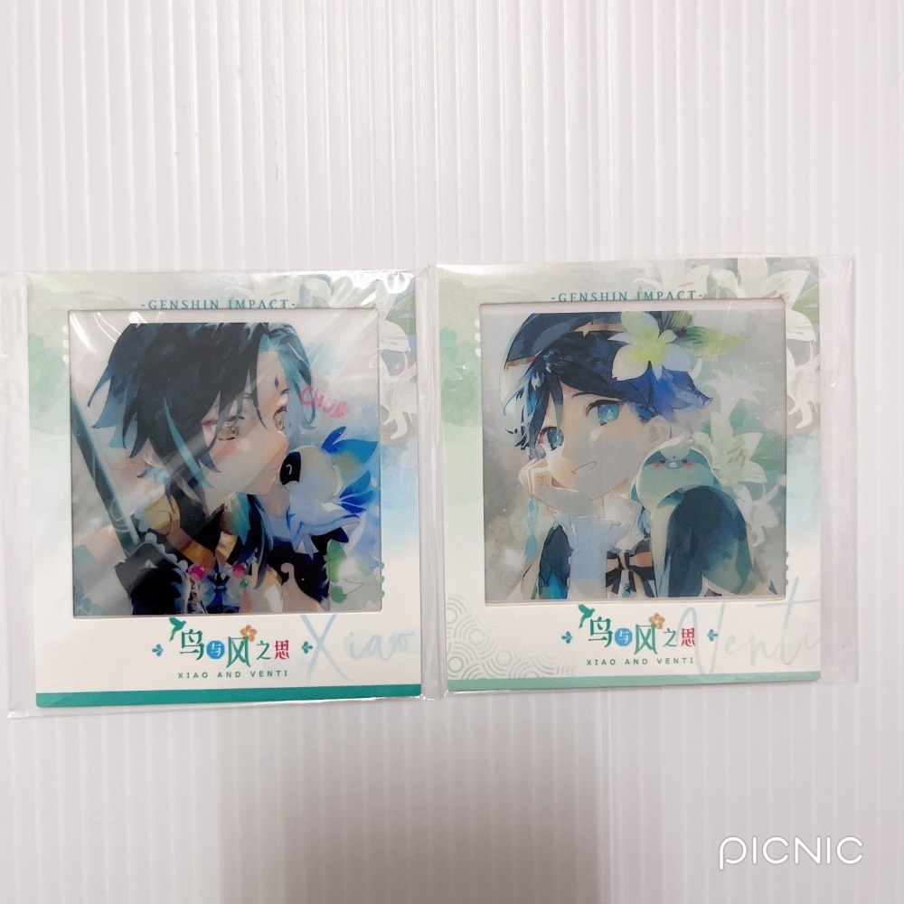 現貨🎐風精靈🎐原神同人｜魈 璃月 拍立得 明信片 紙夾相卡 色紙 花札牌 徽章 吊飾 原神周邊 原神週邊-規格圖1