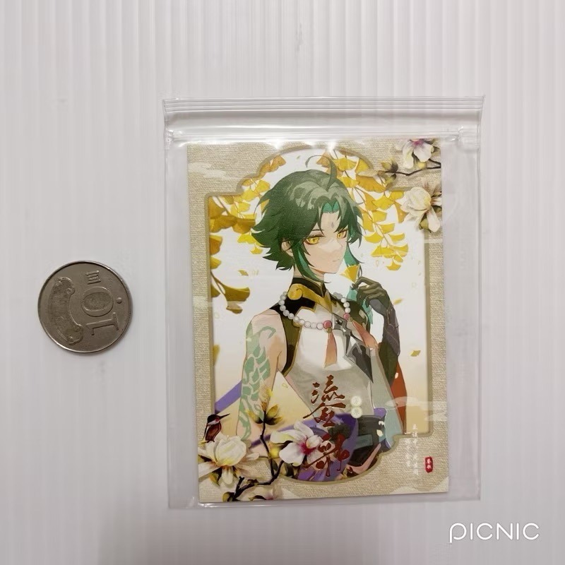 現貨🎐風精靈🎐原神同人｜魈 璃月 拍立得 明信片 紙夾相卡 色紙 花札牌 徽章 吊飾 原神周邊 原神週邊-規格圖1