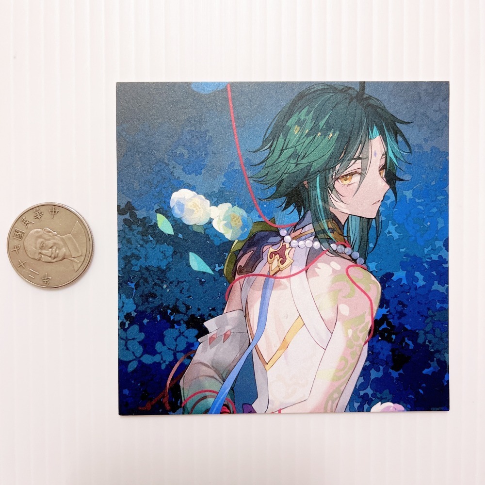 現貨🎐風精靈🎐原神同人｜魈 璃月 拍立得 明信片 紙夾相卡 花札牌 徽章 吊飾 透卡 原神周邊 原神週邊-規格圖3