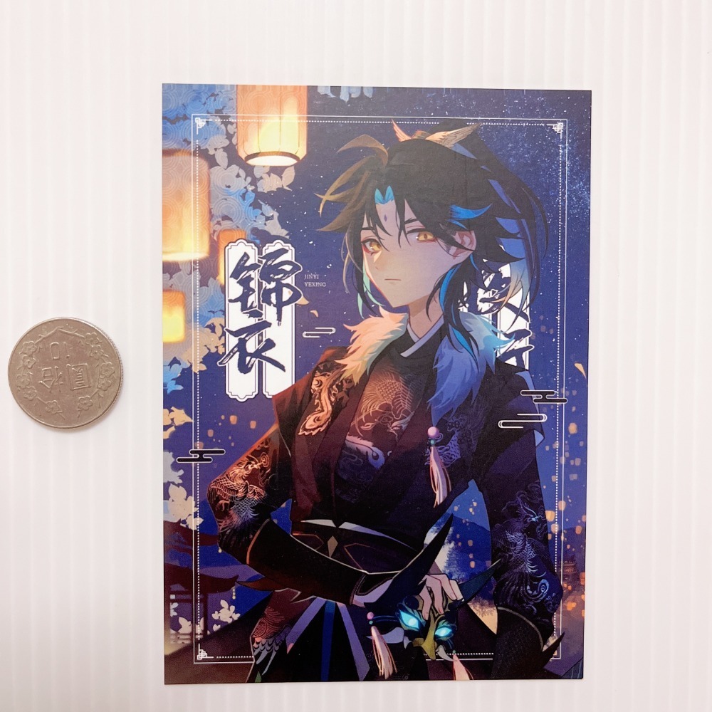 現貨🎐風精靈🎐原神同人｜魈 璃月 拍立得 明信片 紙夾相卡 花札牌 徽章 吊飾 透卡 原神周邊 原神週邊-規格圖3