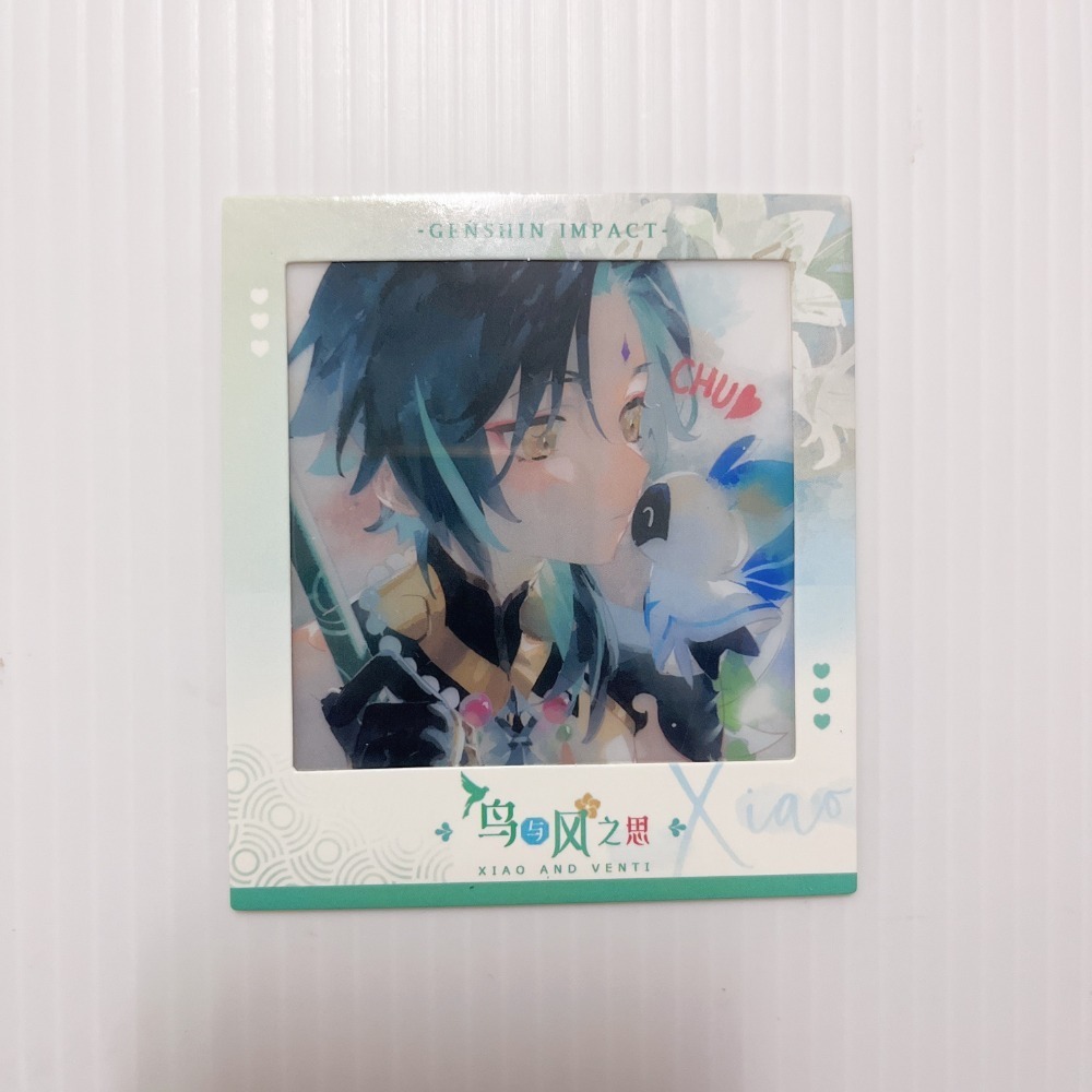現貨🎐風精靈🎐原神同人｜魈 璃月 拍立得 明信片 紙夾相卡 花札牌 徽章 吊飾 透卡 原神周邊 原神週邊-規格圖3