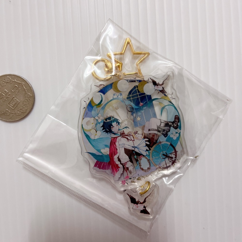 現貨🎐風精靈🎐原神同人｜魈 璃月 拍立得 明信片 紙夾相卡 花札牌 徽章 吊飾 透卡 原神周邊 原神週邊-規格圖3