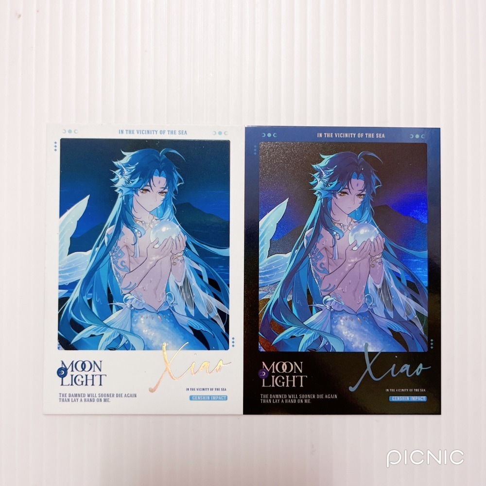 現貨🎐風精靈🎐原神同人｜魈 璃月 拍立得 明信片 紙夾相卡 花札牌 徽章 吊飾 透卡 原神周邊 原神週邊-規格圖3