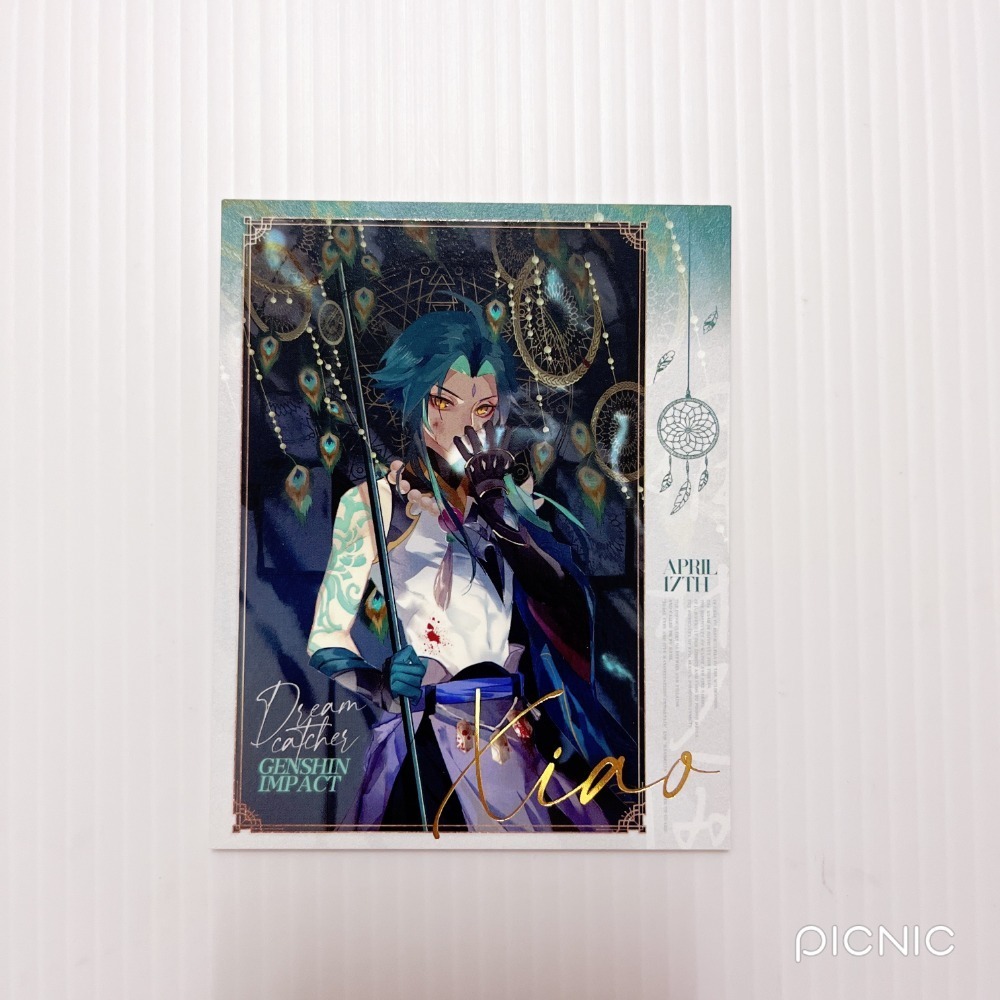 現貨🎐風精靈🎐原神同人｜魈 璃月 拍立得 明信片 紙夾相卡 花札牌 徽章 吊飾 透卡 原神周邊 原神週邊-規格圖3