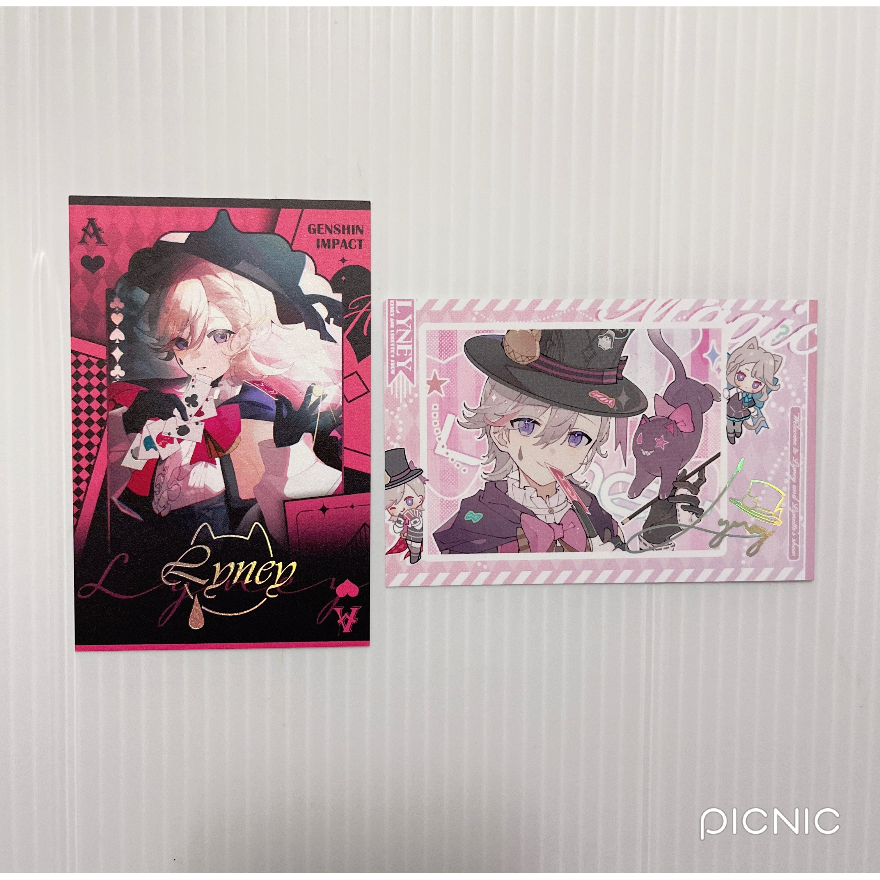 現貨🎐風精靈🎐原神同人｜林尼 琳妮特 楓丹 拍立得 明信片 方卡 小立牌 色紙 吊飾 塔羅牌 原神周邊 原神週邊-細節圖2