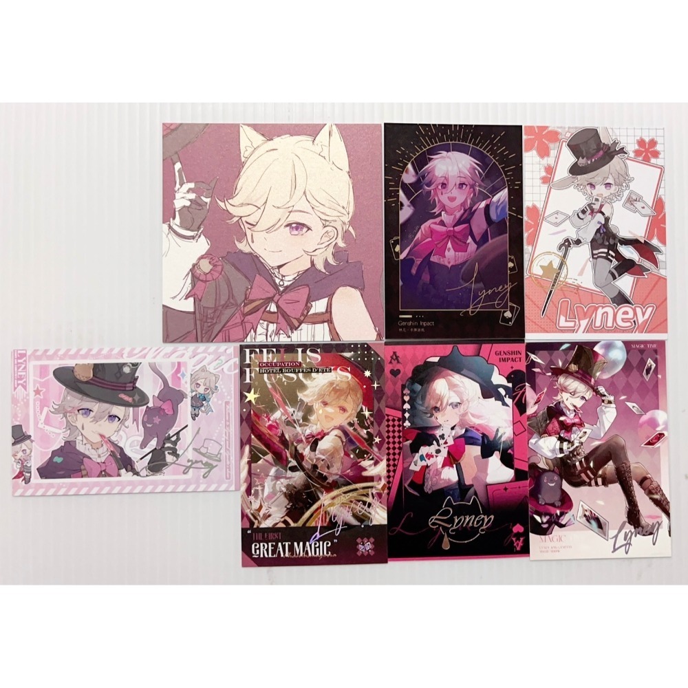 現貨🎐風精靈🎐原神同人｜林尼 琳妮特 楓丹 拍立得 明信片 方卡 小立牌 色紙 吊飾 塔羅牌 原神周邊 原神週邊-規格圖4