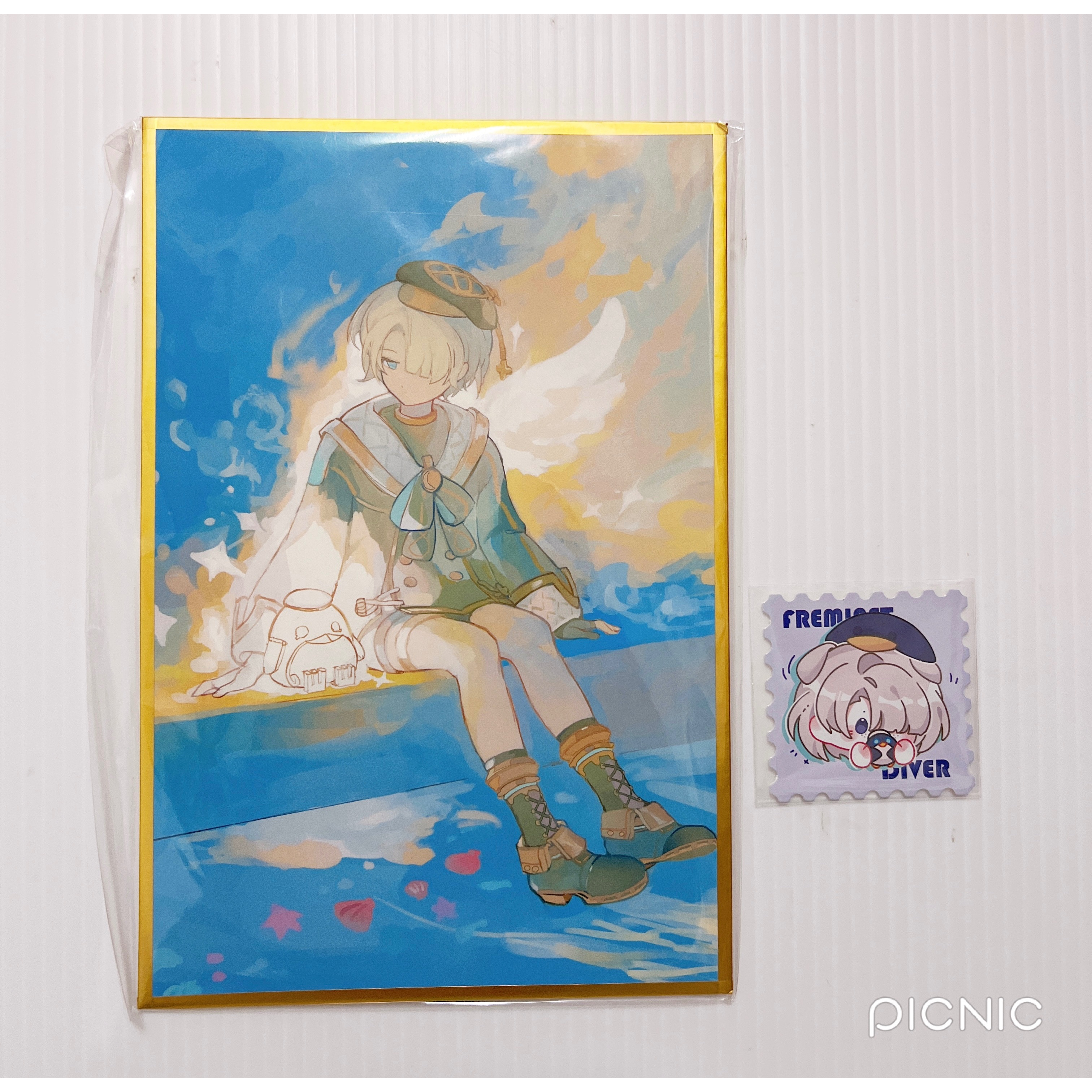 現貨🎐風精靈🎐原神同人｜菲米尼 那維萊特 萊歐斯利 楓丹 拍立得 明信片 吊飾 紙夾相卡 原神周邊 原神週邊-細節圖2