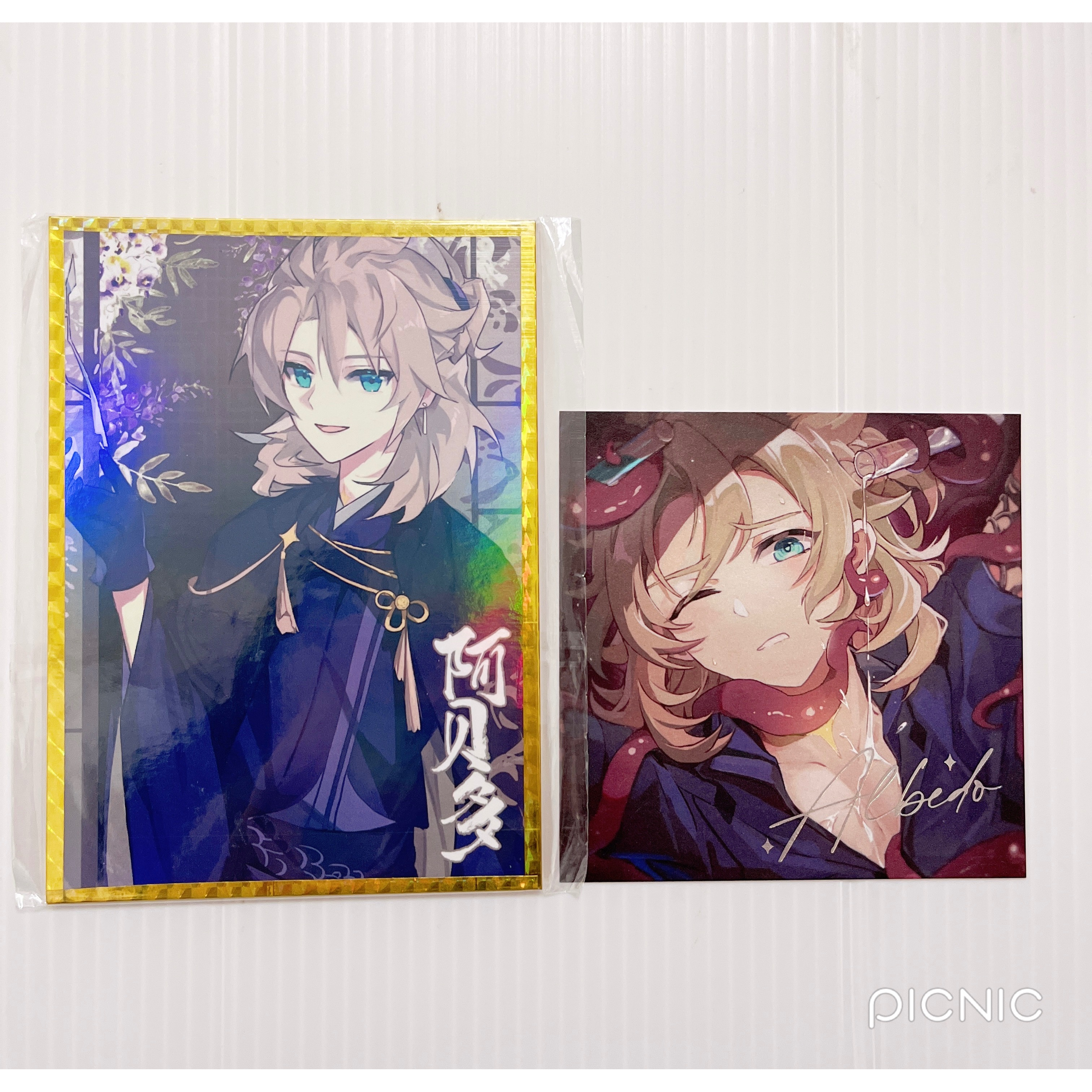 現貨🎐風精靈🎐原神同人｜阿貝多 蒙德 拍立得 明信片 透卡 鐳射票 娃娃 立牌 吊飾 原神周邊 原神週邊-細節圖2