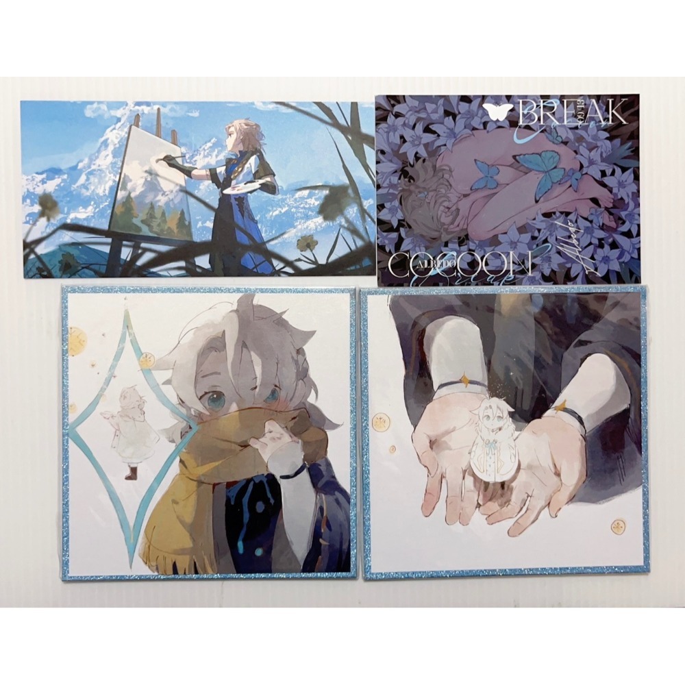 現貨🎐風精靈🎐原神同人｜阿貝多 蒙德 拍立得 明信片 透卡 鐳射票 娃娃 立牌 吊飾 原神周邊 原神週邊-規格圖2