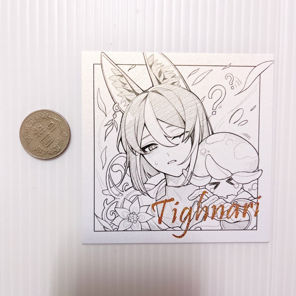 現貨🎐風精靈🎐原神同人｜提納里 須彌 拍立得 明信片 徽章 吊飾 方卡 小麻將 透卡 原神周邊 原神週邊-規格圖2