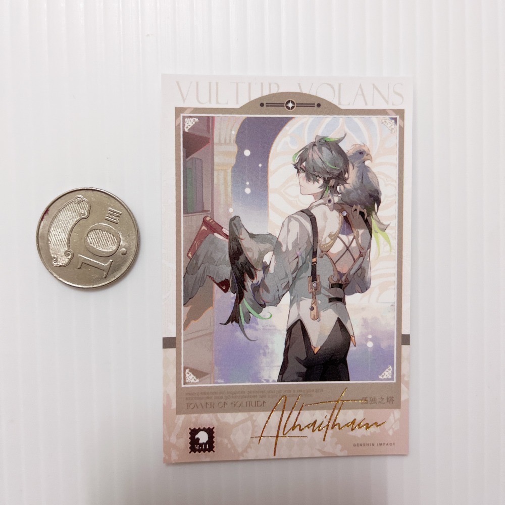 現貨🎐風精靈🎐原神同人｜艾爾海森 須彌 拍立得 明信片 徽章 色紙 吊飾 方卡 票根 鐳射票 原神周邊 原神週邊-規格圖5