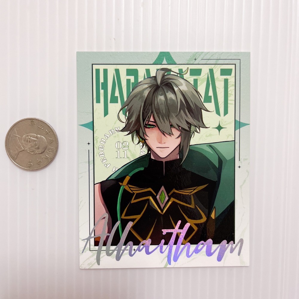 現貨🎐風精靈🎐原神同人｜艾爾海森 須彌 拍立得 明信片 徽章 色紙 吊飾 方卡 票根 鐳射票 原神周邊 原神週邊-規格圖5