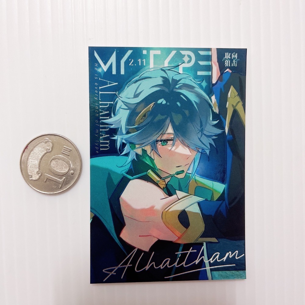 現貨🎐風精靈🎐原神同人｜艾爾海森 須彌 拍立得 明信片 徽章 色紙 吊飾 方卡 票根 鐳射票 原神周邊 原神週邊-規格圖5