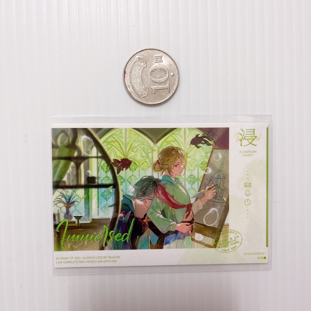 現貨🎐風精靈🎐原神同人｜艾爾海森 須彌 拍立得 明信片 徽章 色紙 吊飾 方卡 票根 鐳射票 原神周邊 原神週邊-規格圖5