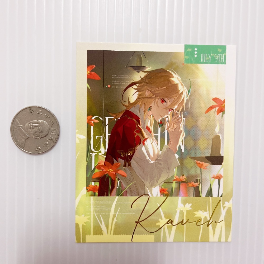 現貨🎐風精靈🎐原神同人｜卡維 須彌 拍立得 明信片 徽章 吊飾 小麻將 透卡 色紙 鐳射票 原神周邊 原神週邊-規格圖3