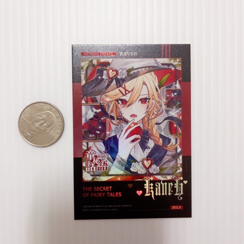 現貨🎐風精靈🎐原神同人｜卡維 須彌 拍立得 明信片 徽章 吊飾 小麻將 透卡 色紙 鐳射票 原神周邊 原神週邊-規格圖3