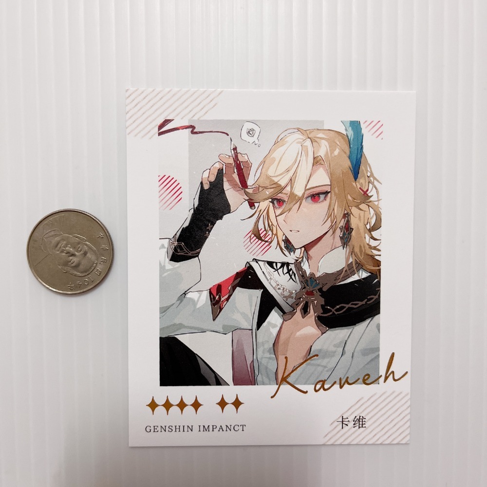現貨🎐風精靈🎐原神同人｜卡維 須彌 拍立得 明信片 徽章 吊飾 小麻將 透卡 色紙 鐳射票 原神周邊 原神週邊-規格圖3