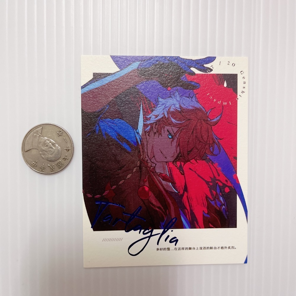 現貨🎐風精靈🎐原神同人｜達達利亞 公子 拍立得 明信片 透卡 鐳射票 色紙 金屬書籤 紙夾相卡 原神周邊 原神週邊-規格圖4