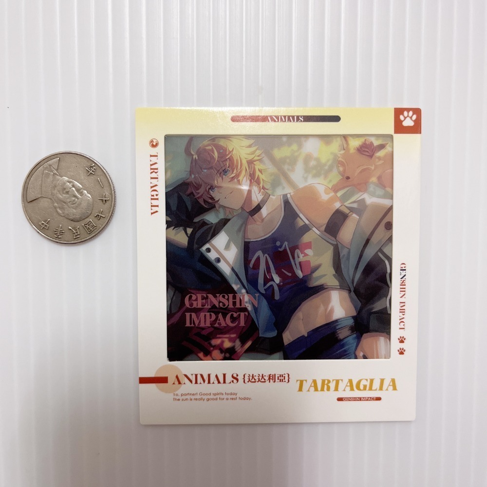 現貨🎐風精靈🎐原神同人｜達達利亞 公子 拍立得 明信片 透卡 鐳射票 色紙 金屬書籤 紙夾相卡 原神周邊 原神週邊-規格圖4