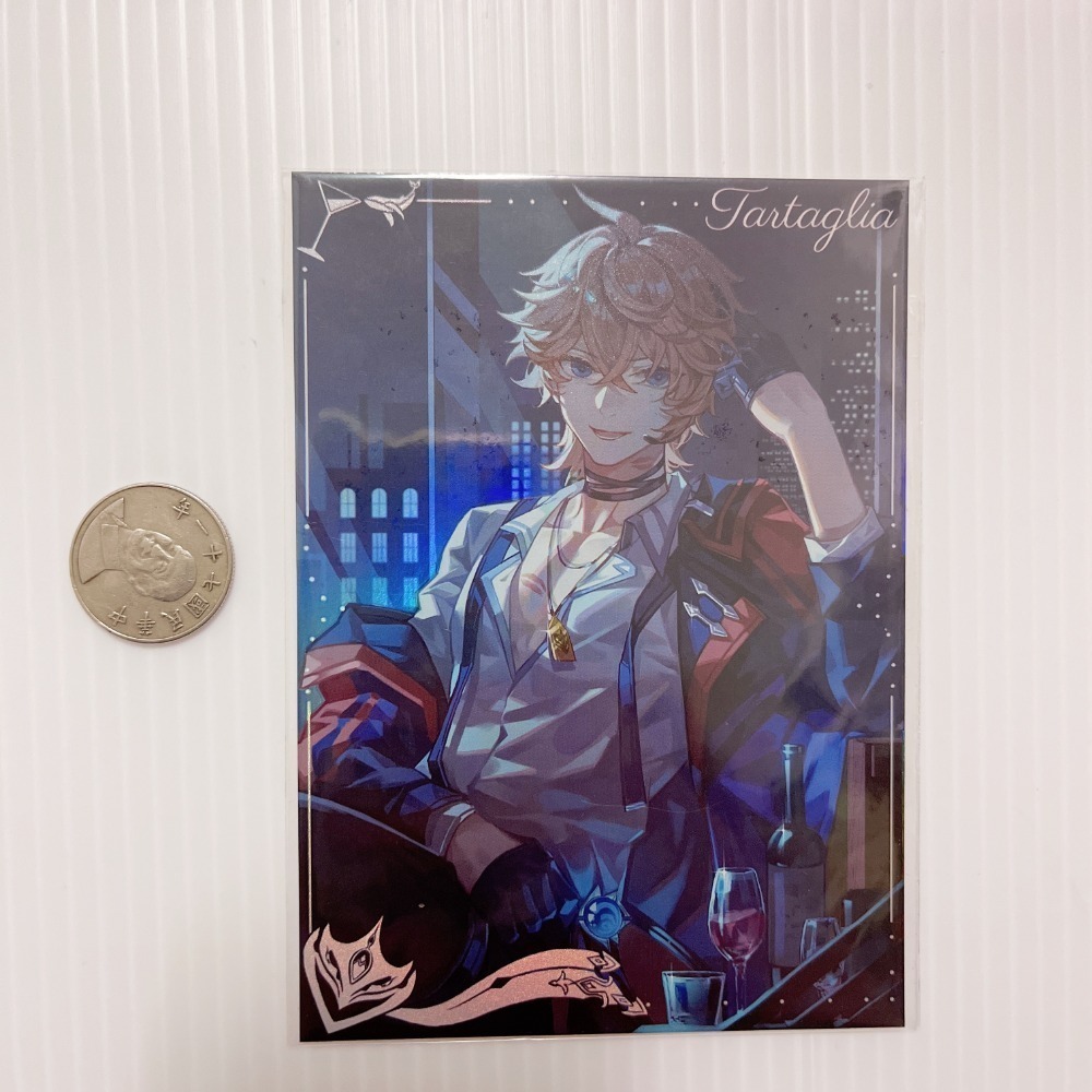 現貨🎐風精靈🎐原神同人｜達達利亞 公子 拍立得 明信片 透卡 鐳射票 色紙 金屬書籤 紙夾相卡 原神周邊 原神週邊-規格圖4