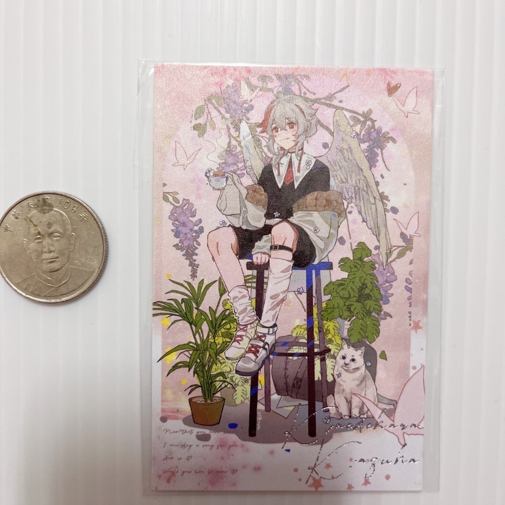 現貨🎐風精靈🎐原神同人｜楓原萬葉 稻妻 拍立得 明信片 徽章 方卡 透卡 票根 紙夾相卡 吊飾 原神周邊 原神週邊-規格圖2