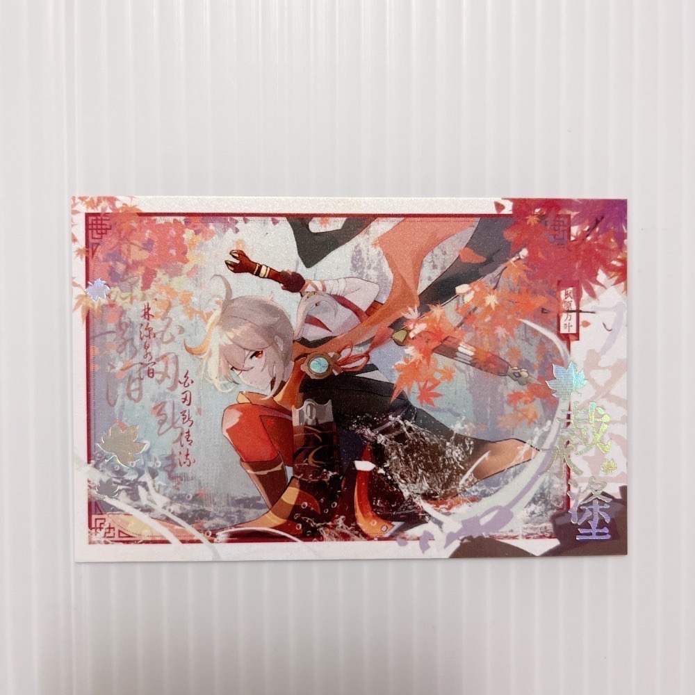 現貨🎐風精靈🎐原神同人｜楓原萬葉 稻妻 拍立得 明信片 徽章 方卡 透卡 票根 紙夾相卡 吊飾 原神周邊 原神週邊-規格圖2