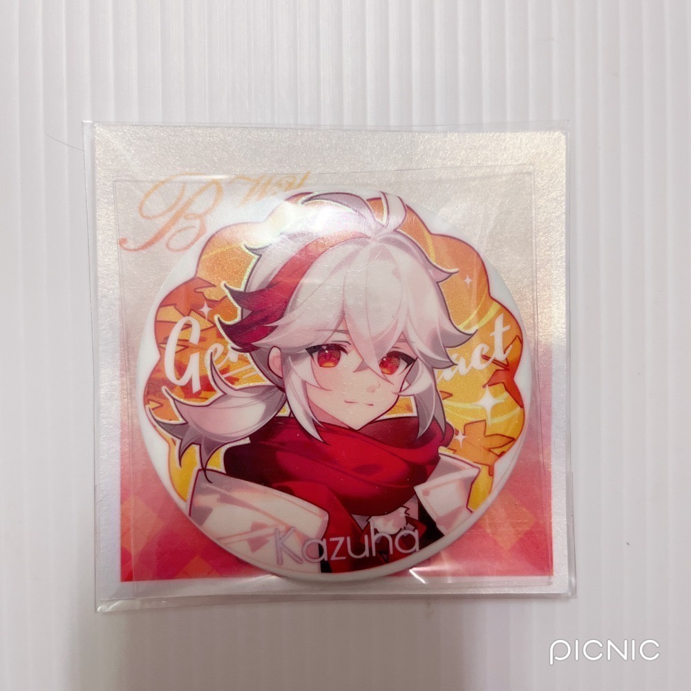 現貨🎐風精靈🎐原神同人｜楓原萬葉 稻妻 拍立得 明信片 徽章 方卡 透卡 票根 紙夾相卡 吊飾 原神周邊 原神週邊-規格圖2