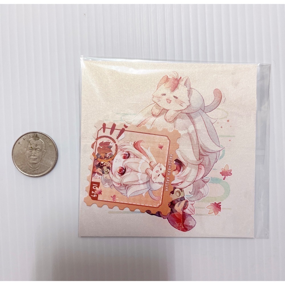 現貨🎐風精靈🎐原神同人｜楓原萬葉 稻妻 拍立得 明信片 徽章 方卡 透卡 票根 紙夾相卡 吊飾 原神周邊 原神週邊-規格圖2
