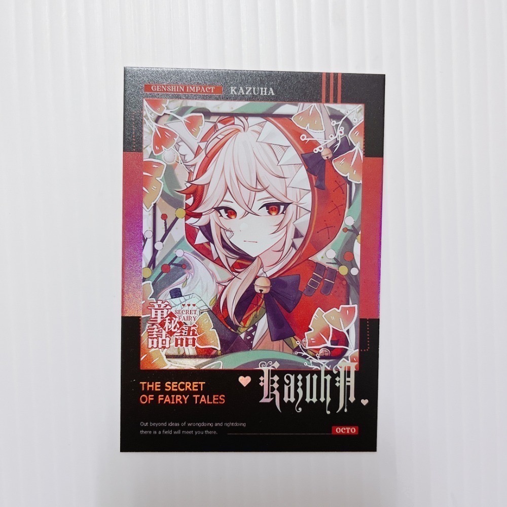 現貨🎐風精靈🎐原神同人｜楓原萬葉 稻妻 拍立得 明信片 徽章 方卡 透卡 票根 紙夾相卡 吊飾 原神周邊 原神週邊-規格圖2