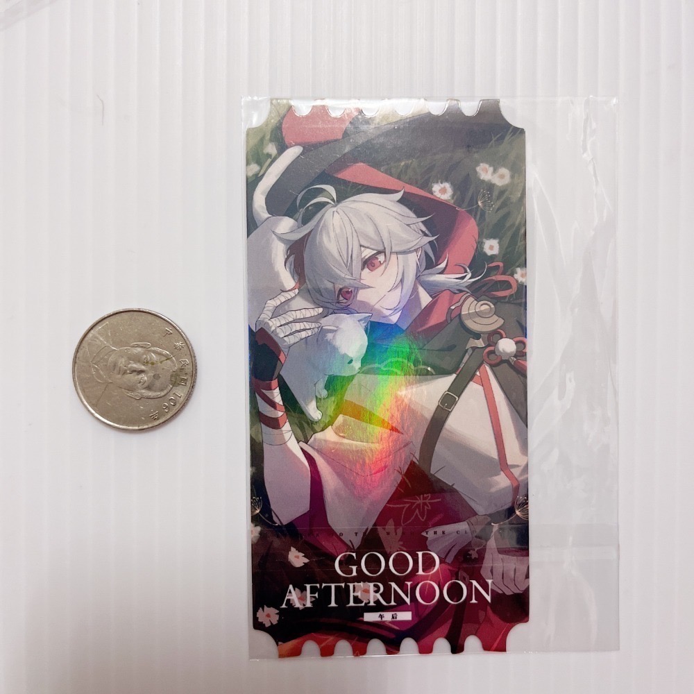 現貨🎐風精靈🎐原神同人｜楓原萬葉 稻妻 拍立得 明信片 徽章 方卡 透卡 票根 紙夾相卡 吊飾 原神周邊 原神週邊-規格圖2