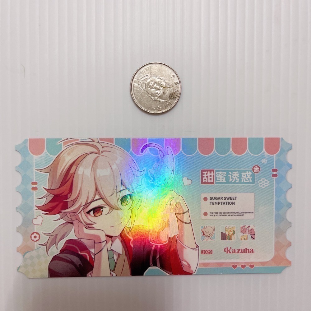 現貨🎐風精靈🎐原神同人｜楓原萬葉 稻妻 拍立得 明信片 徽章 方卡 透卡 票根 紙夾相卡 吊飾 原神周邊 原神週邊-規格圖2