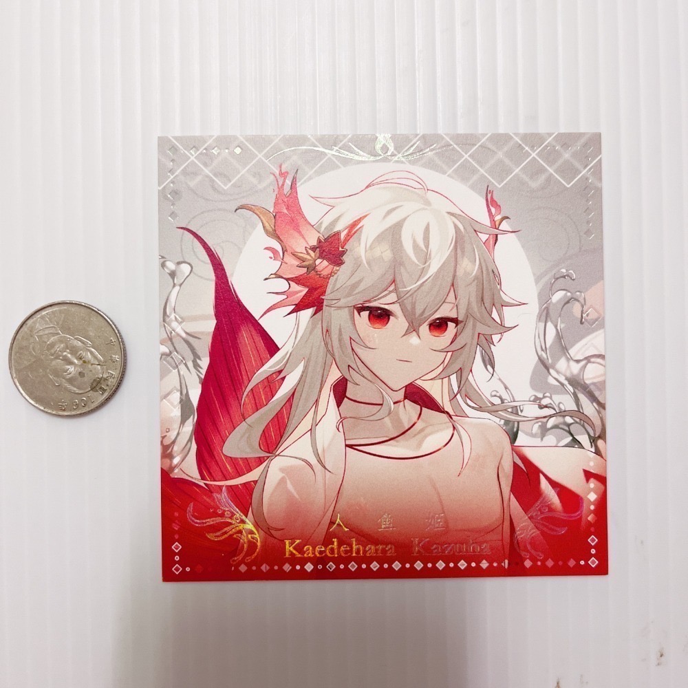 現貨🎐風精靈🎐原神同人｜楓原萬葉 稻妻 拍立得 明信片 徽章 方卡 透卡 票根 紙夾相卡 吊飾 原神周邊 原神週邊-規格圖2