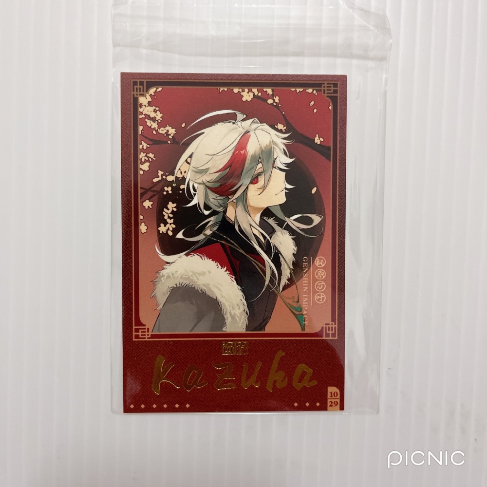 現貨🎐風精靈🎐原神同人｜楓原萬葉 稻妻 拍立得 明信片 透卡 票根 紙夾相卡 方卡 鐳射票 原神周邊 原神週邊-規格圖1