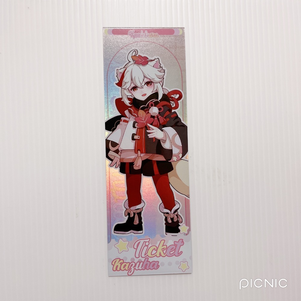 現貨🎐風精靈🎐原神同人｜楓原萬葉 稻妻 拍立得 明信片 透卡 票根 紙夾相卡 方卡 鐳射票 原神周邊 原神週邊-規格圖1