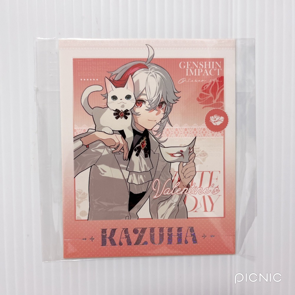 現貨🎐風精靈🎐原神同人｜楓原萬葉 稻妻 拍立得 明信片 透卡 票根 紙夾相卡 方卡 鐳射票 原神周邊 原神週邊-規格圖1