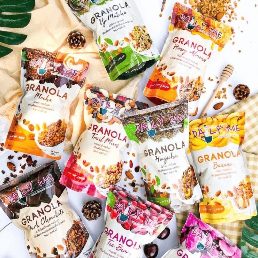 🇹🇭泰國 DAILY ME 早餐燕麥 200g/250g 低糖 GRANOLA 低卡高纖 藜麥 燕麥脆片 穀物-細節圖2