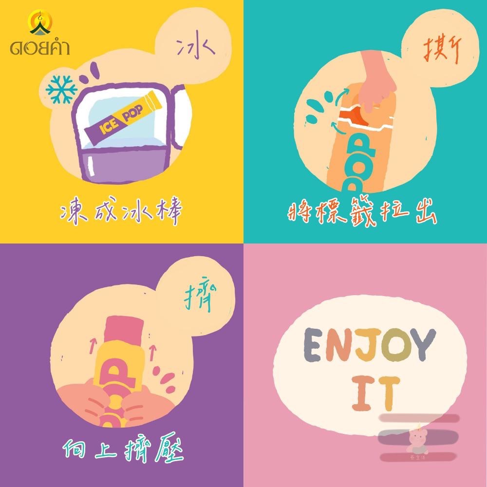 🇹🇭泰國 Doi Kham 皇家水果冰棒❄️ 85ml 七種口味 常溫攜帶 超濃超好吃👍-細節圖5