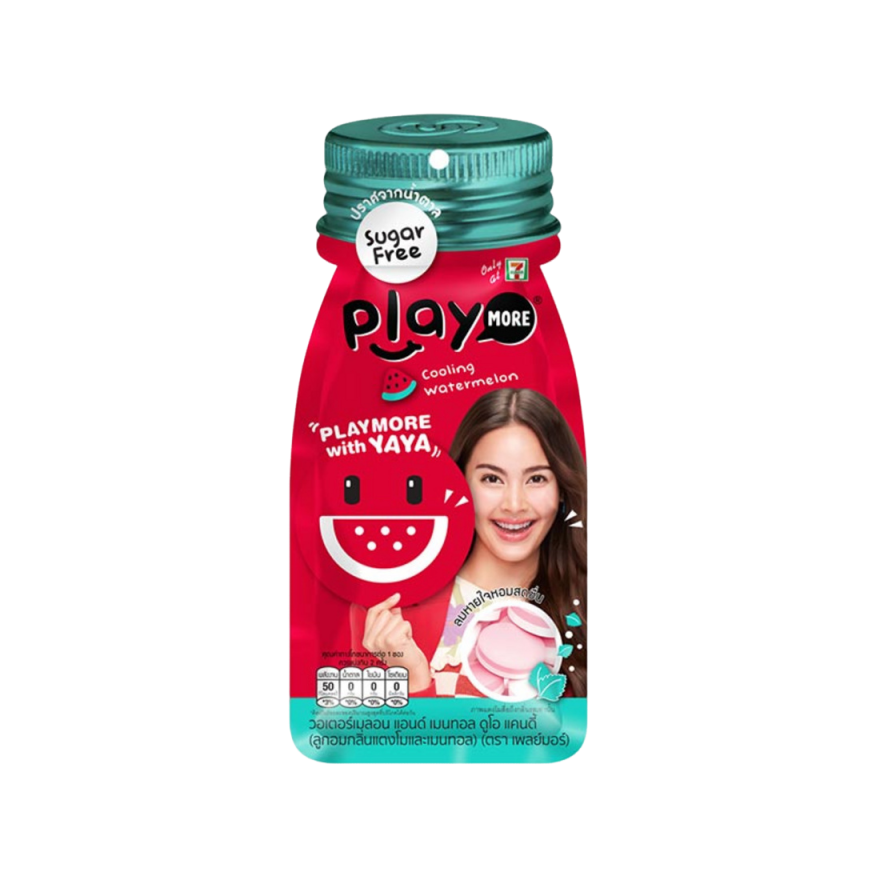 🇹🇭泰國 7-11 Play More 清新水果涼糖 酸味/蘋果/葡萄/西瓜 包裝/瓶裝-規格圖2