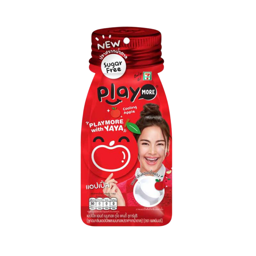 🇹🇭泰國 7-11 Play More 清新水果涼糖 酸味/蘋果/葡萄/西瓜 包裝/瓶裝-規格圖2