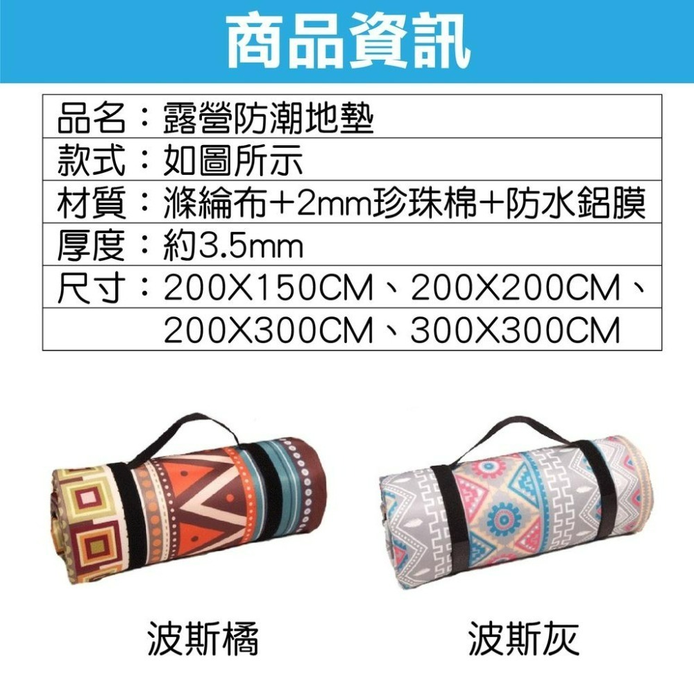 【台中現貨折價券】 露營地墊 露營 帳篷地墊 野餐墊 300x300 露營地墊 300x300 野餐墊 200x300-細節圖4