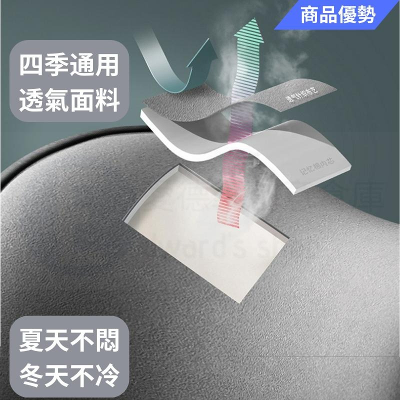 【不舒服全退！】汽車頭枕 枕頭 汽車靠枕 頭枕+腰靠(時尚黑) 車用頭枕 車用頸枕 車用枕頭 車用靠枕 汽車腰靠-細節圖9