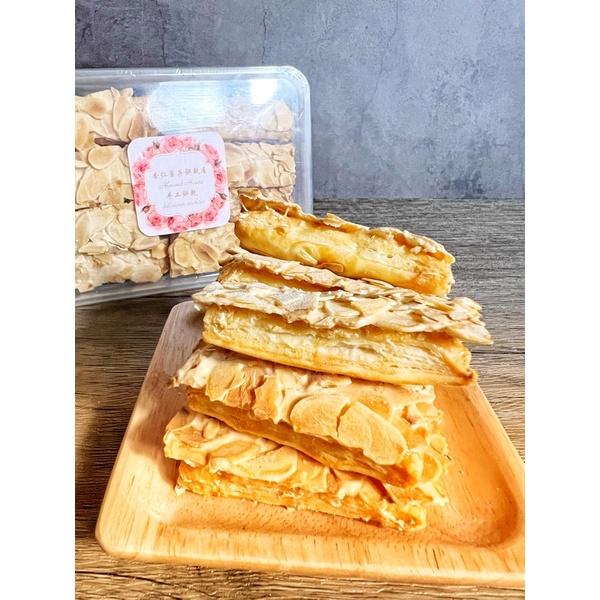 【杏仁菓子餅乾屋】法式杏仁千層酥 140g 純手工製 滿滿杏仁片 奶油千層 下午茶 送禮首選-細節圖4