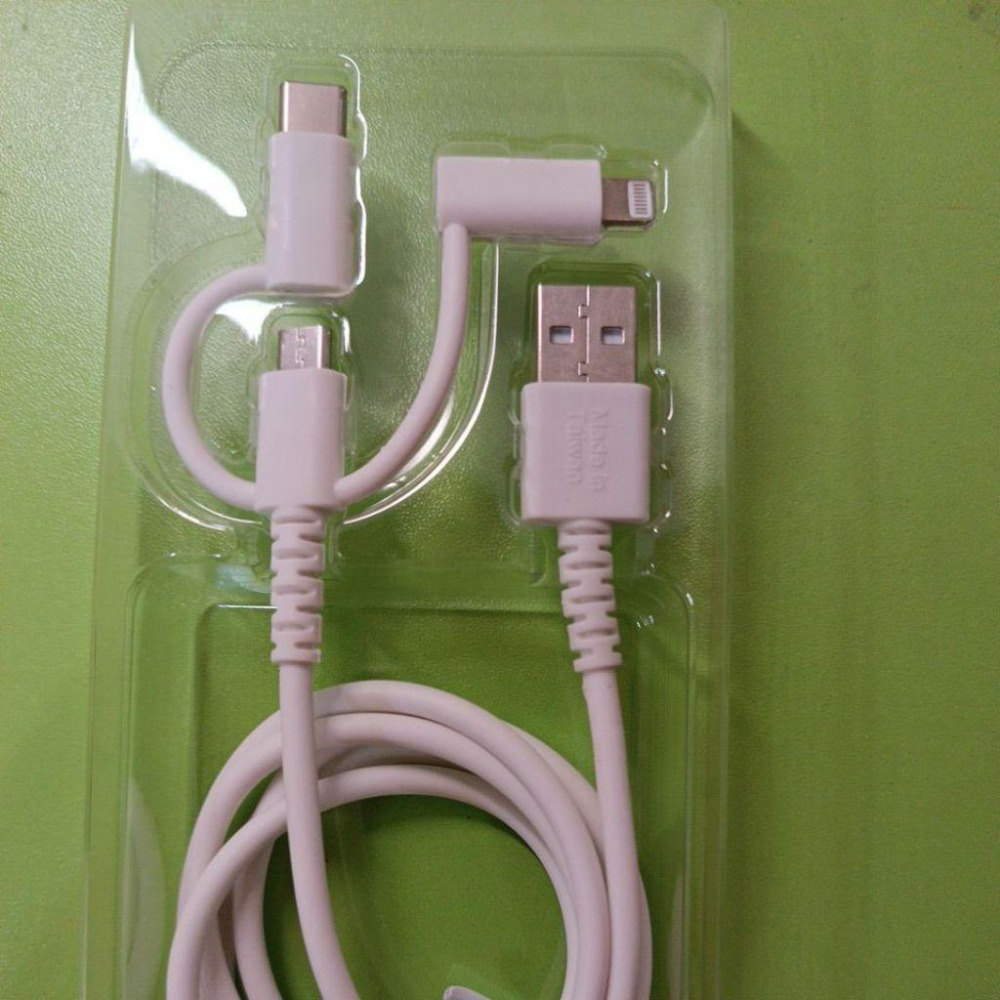 高級 三合一 充電線Micro/Type C/蘋果三合一手機充電線-細節圖3