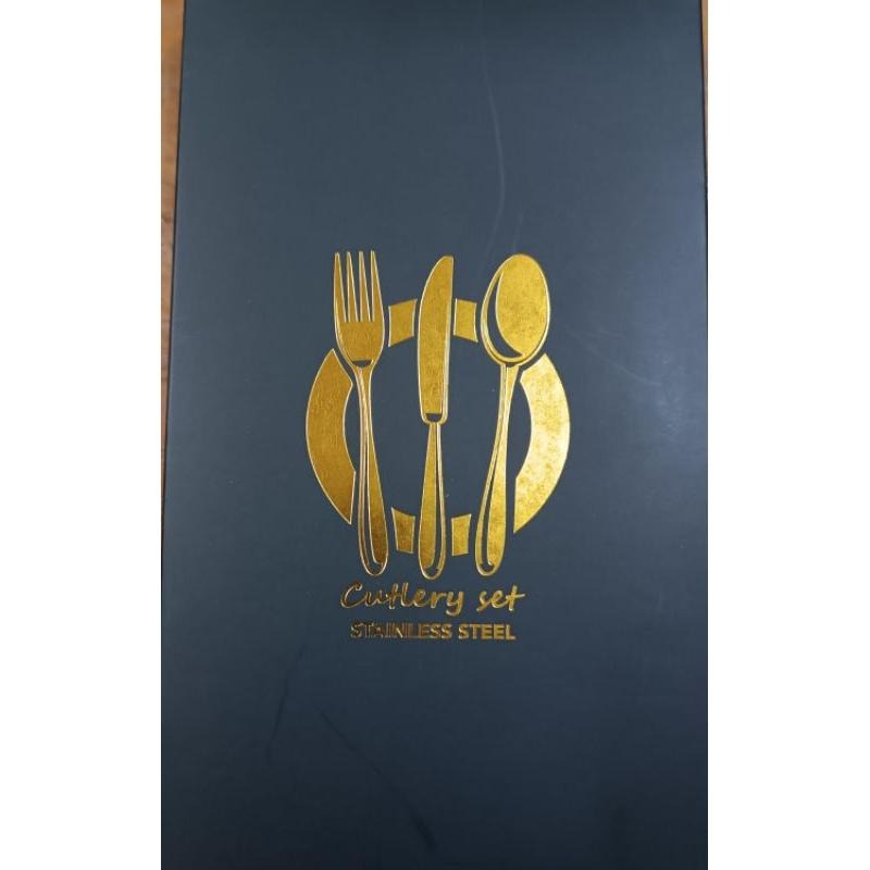 金湯匙/造型湯匙/高級不銹鋼餐具盒組4入-細節圖2