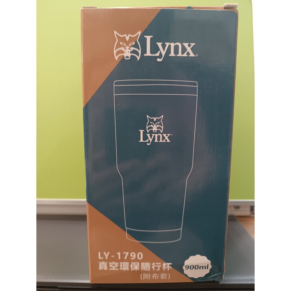 Lynx 山貓 真空環保隨行杯 冰霸杯 保冷 保溫杯 附布套 900ml-細節圖2