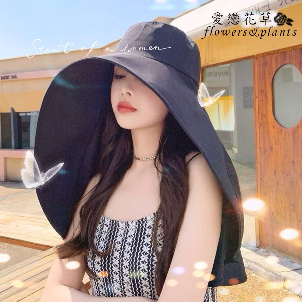 【愛戀花草】360°極光披肩防曬帽 (披肩設計、全臉防曬、遮陽護頸、B008)-細節圖4